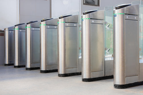 ZKTeco access system with turnstiles