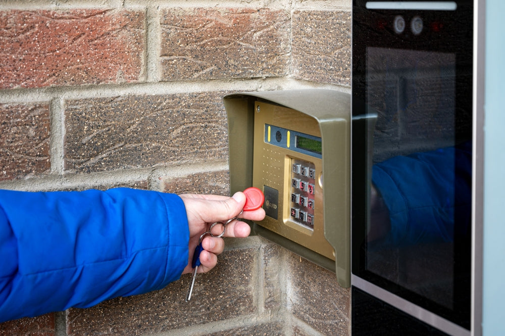 proximity key fob with access reader