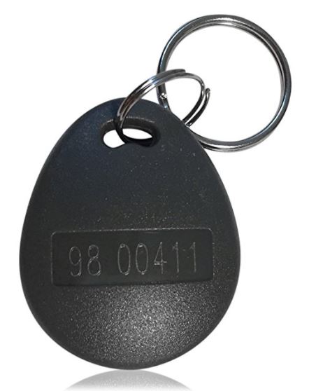 26-Bit Proximity Thick Grey Key Fobs | AUTHORIZ-id