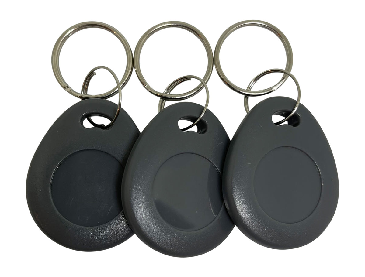 Small Rectangular Fob Awid AWID 26, 34, 36, and 50 Bit Format Compatible Thick Grey Key Fobs