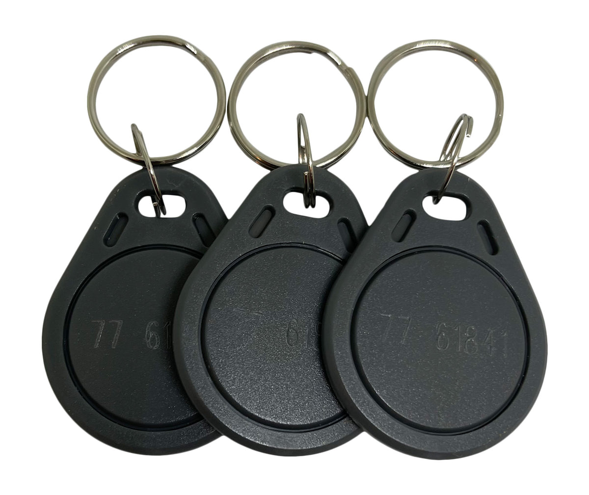 100 pcs 26 Bit AWID Compatible Proximity Key Fobs Weigand Thin Grey