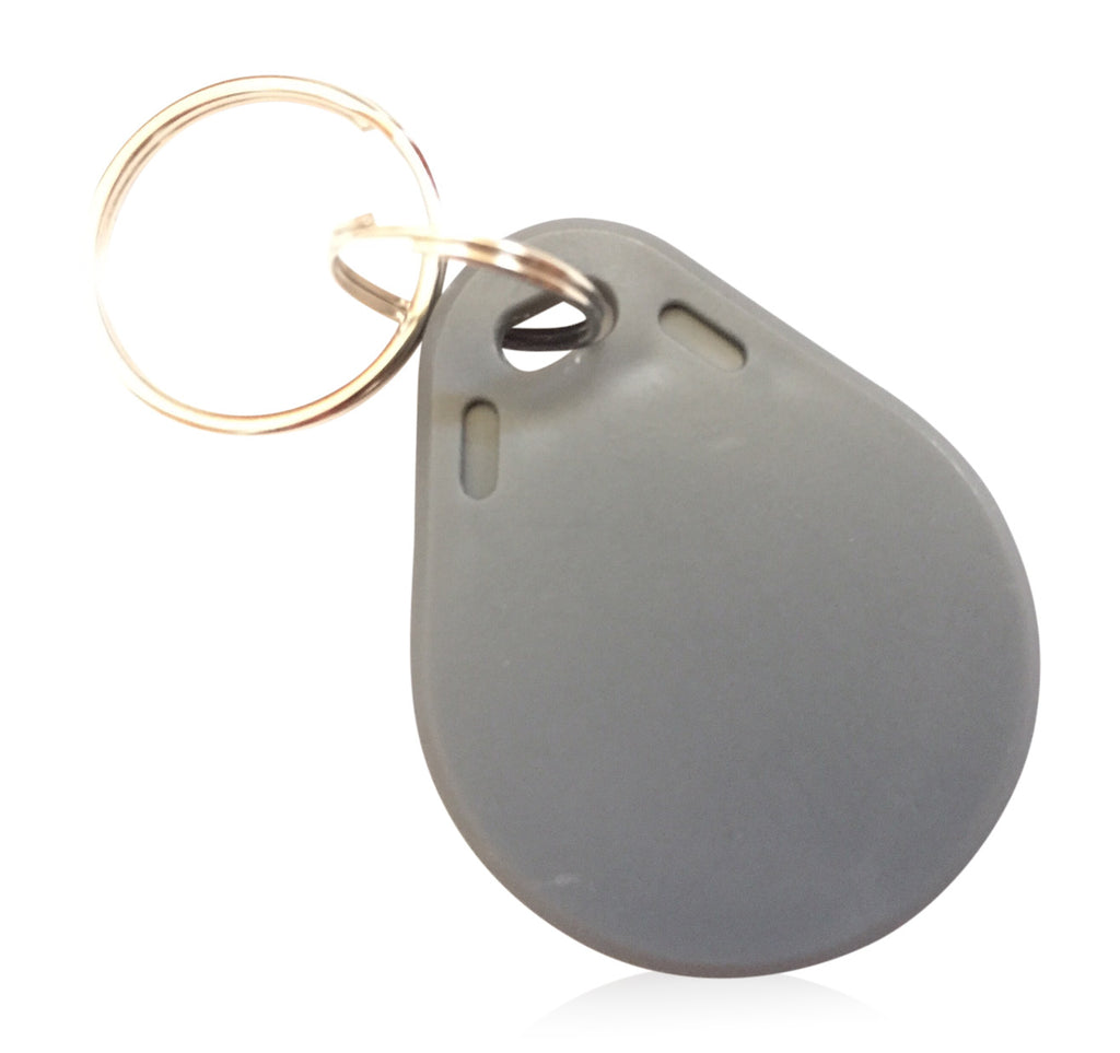 Dual Frequency 26 Bit H10301 and Mifare Classic 1K Compatible 13.56 MHz ISO 14443-A NFC RFID Proximity Key Fobs-White