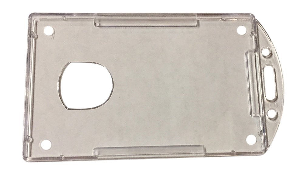 AuthorizID 3 Hard Plastic Vertical Photo ID Pass Card Holder Badge Access Card Sleeve AuthorizID 3 Hard Plastic Vertical Photo ID Pass Card Holder Badge Access Card Sleeve