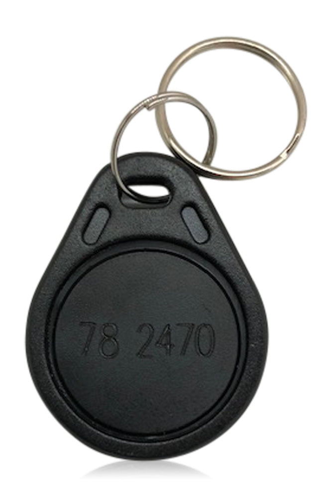 26 Bit H10301 Proximity 125 KHz wiegand RFID Thin Black Key Fobs front engraved numbers
