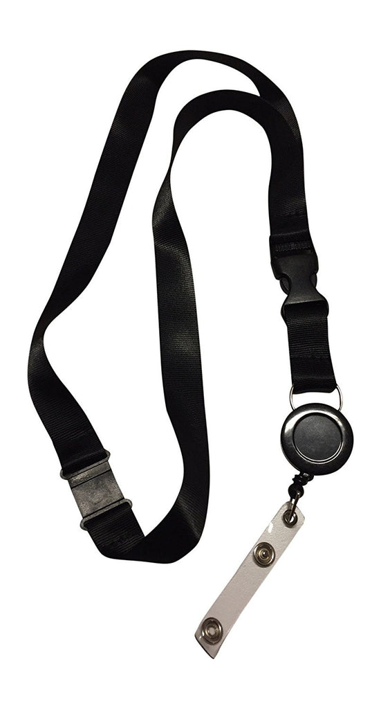 AuthorizID retractable badge reel and safety-release lanyard combo for RFID key cards, visitor badges, employee credentials, and access control cards.