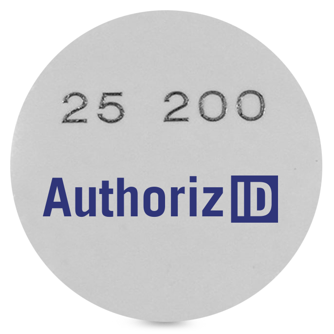 26 Bit H10301 Proximity 125 KHz wiegand RFID Adhesive Sticker Tags front numbers